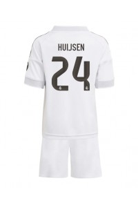 Real Madrid Dean Huijsen #24 Babyklær Hjemme Fotballdrakt til barn 2025-26 Korte ermer (+ Korte bukser)